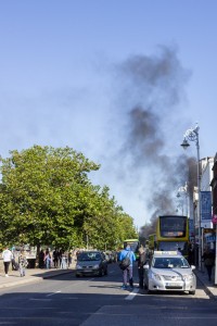 Brand am City Quay